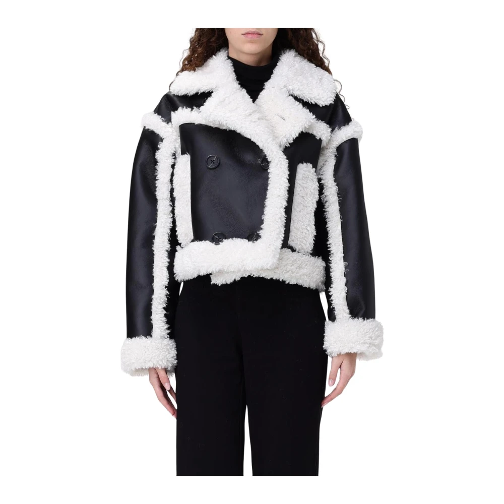 Stand Studio Women's Black Shearling Jacket - Faux Fur & Shearling Jackets - Xs - Jackets