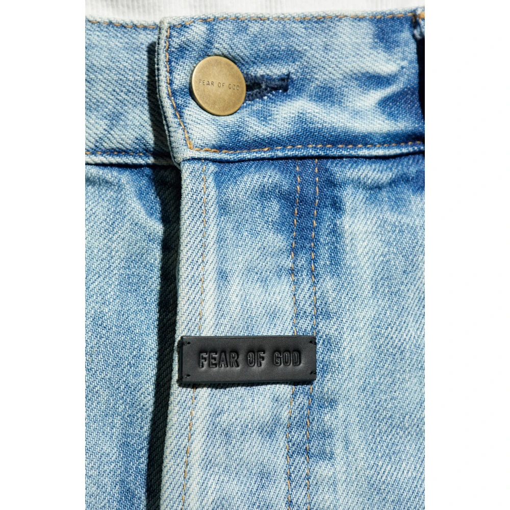Fear Of God Jeans met logo Blue Heren