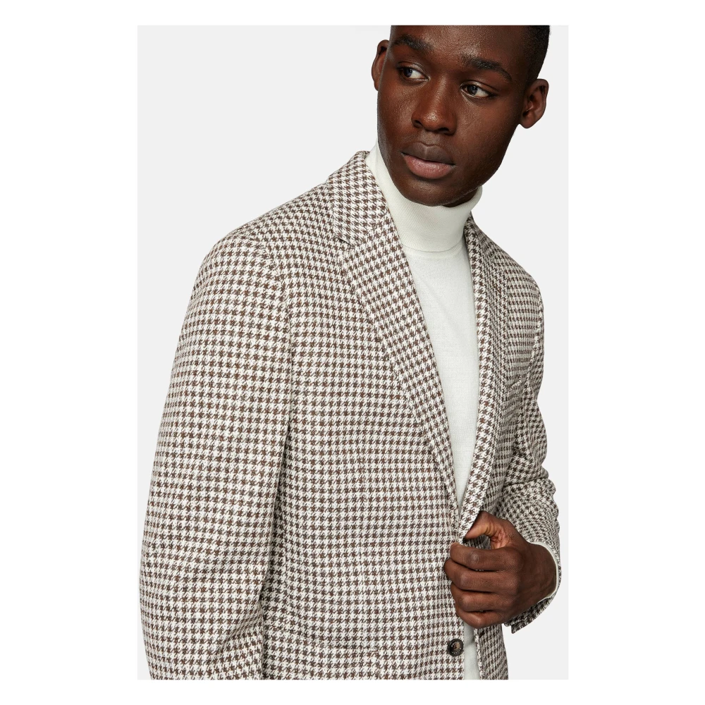 Boggi Milano B Jersey Jas Brown Heren