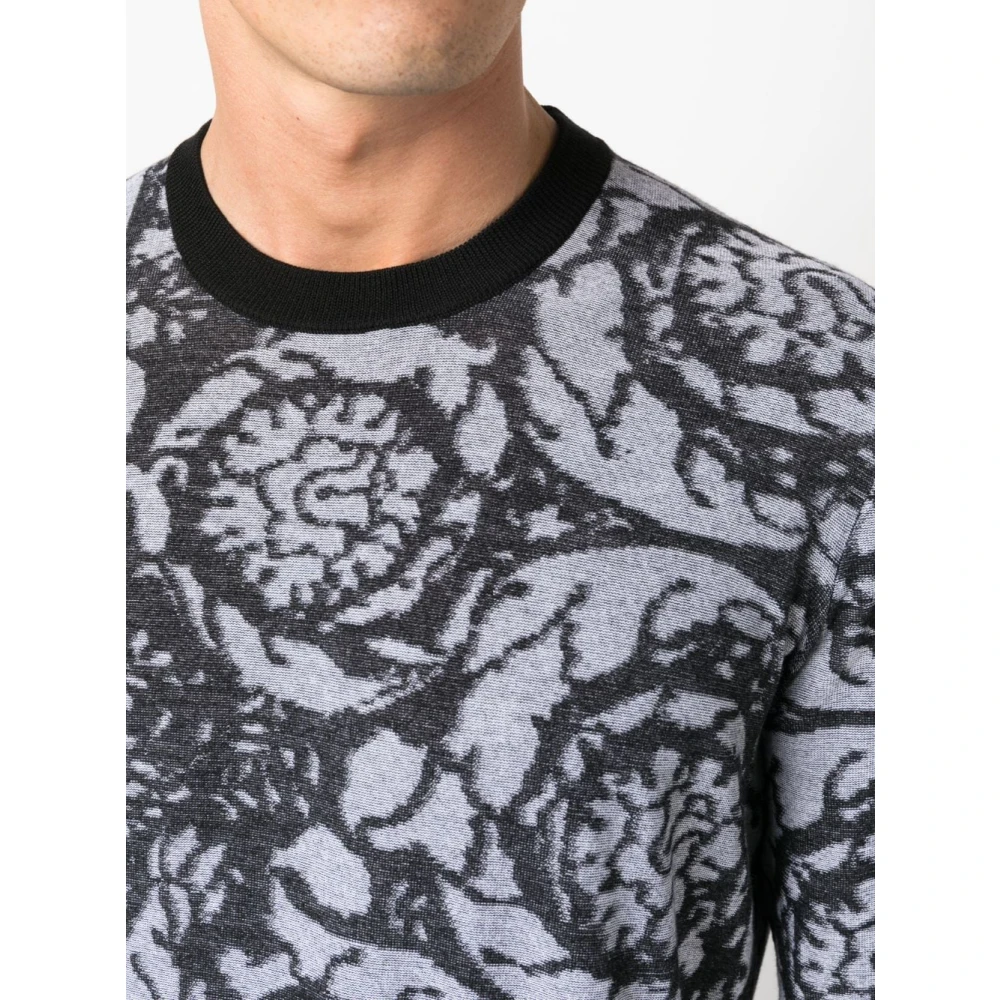 Versace Stijlvolle Gebreide Trui Gray Heren