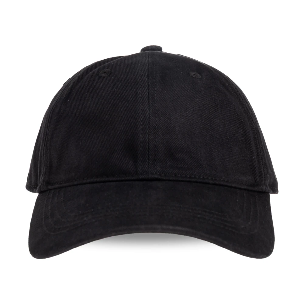 Acne Studios Unisex Black Hats & Caps, One Size, Twill Logo Cap