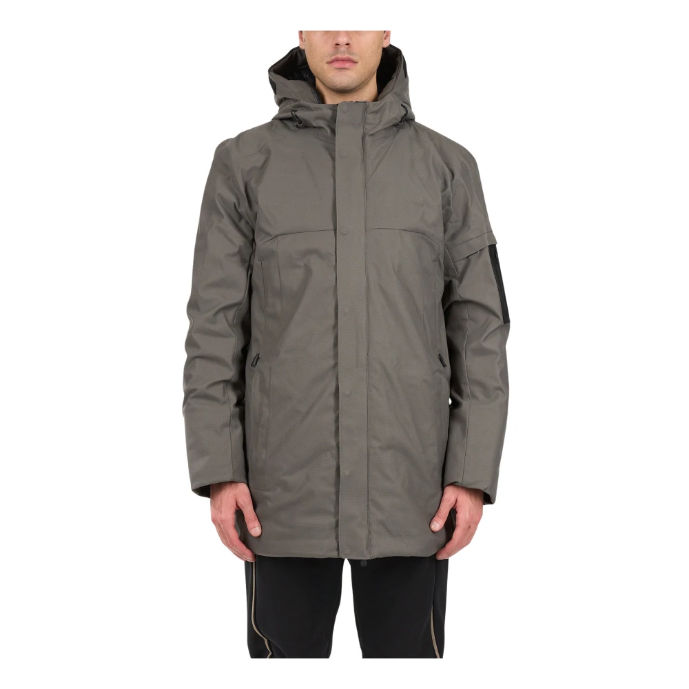 Hugo Boss Waterafstotende Parka met Capuchon en Zakken Green Heren