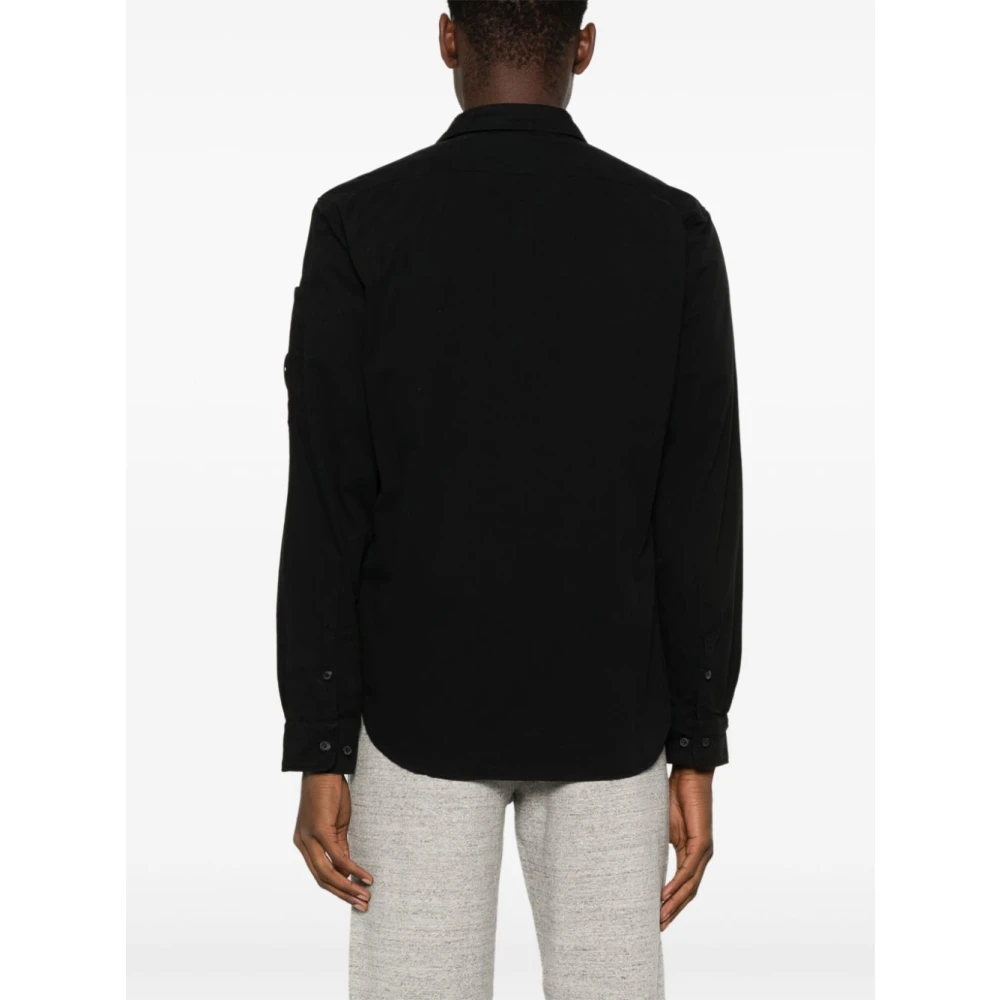 C.P. Company Lens Shirt voor Mannen Black Heren