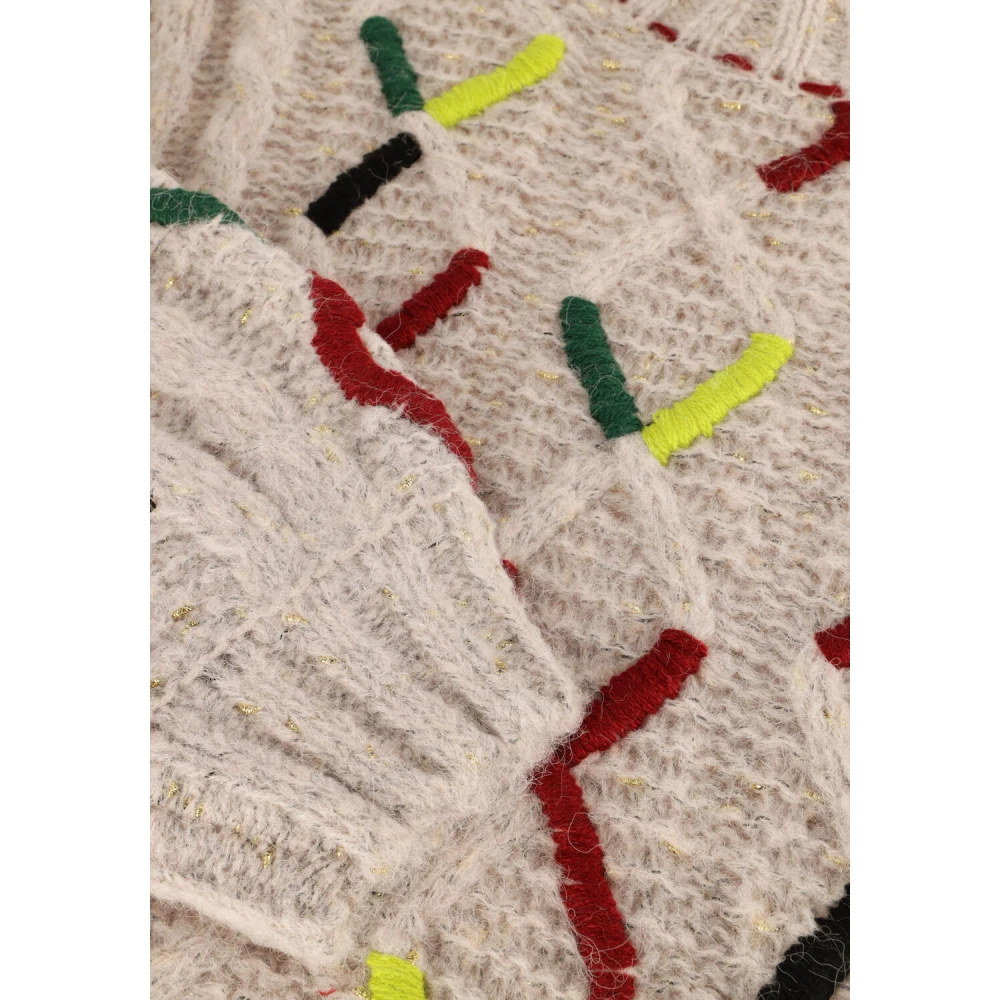 Pom Amsterdam Kabelroze Trui & Vest Multicolor Dames