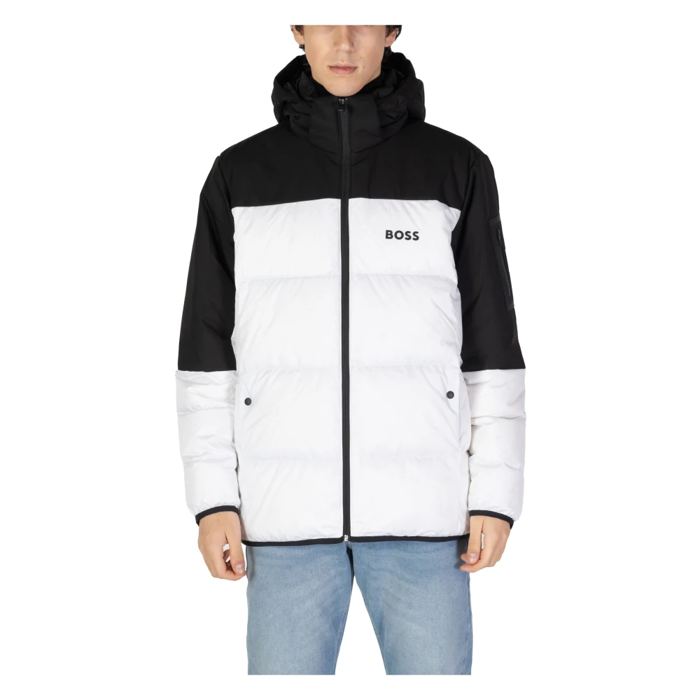 Hugo Boss Heren Jassen Collectie Polyester Herfst Winter White Heren