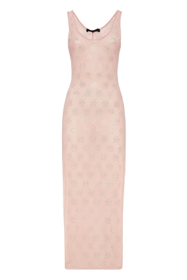 Long Dress Monogram Strass