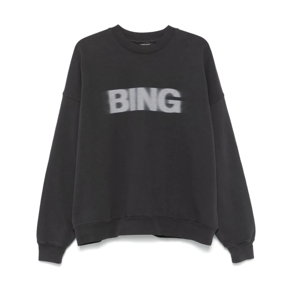 Anine Bing Black Sweatshirts, Female, L, Stylish Jumpers Collection