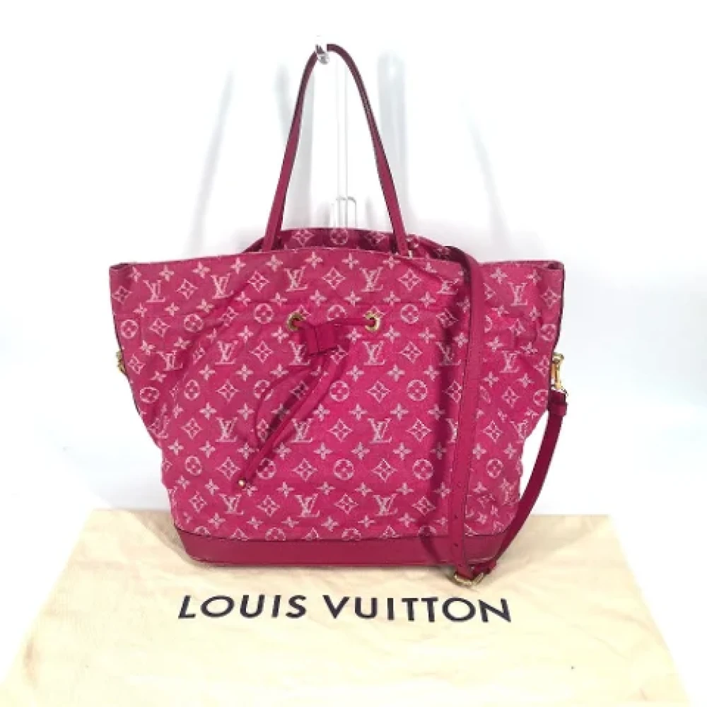 Louis Vuitton Vintage Pre-owned Denim louis-vuitton-bags Pink Dames