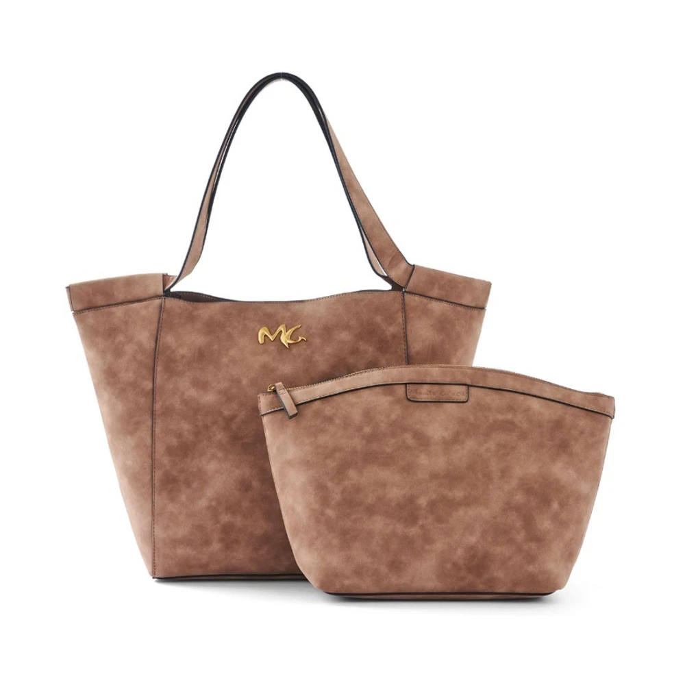 Manila Grace Stijlvolle Shopper Tas in Bruin Brown Dames