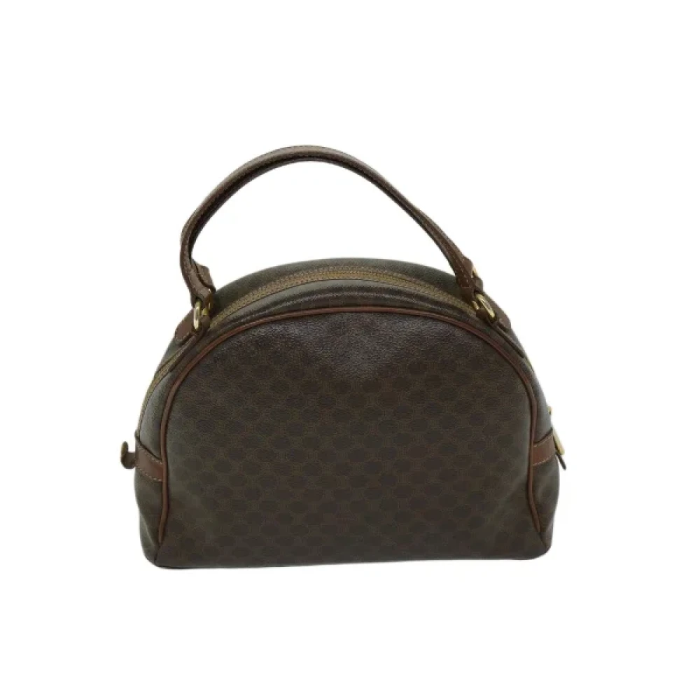 Celine Vintage Pre-owned Fabric handbags Brown Dames