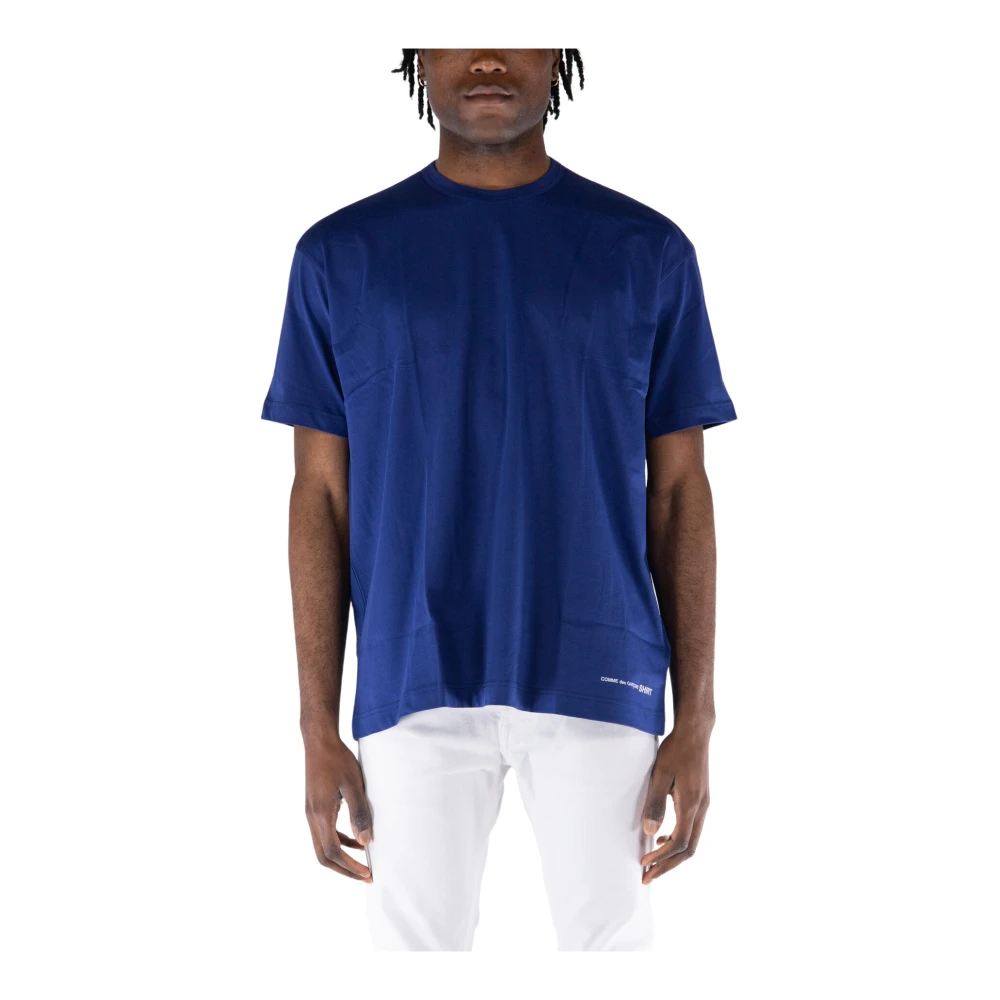 Comme des Garçons Oversized Logo T-Shirt Blue Heren