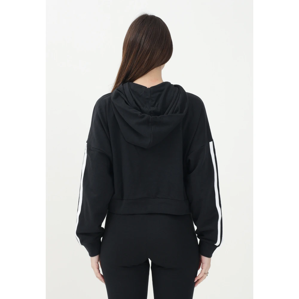 Adidas Zwarte half-zip Essentials 3-Stripes trui Black Dames