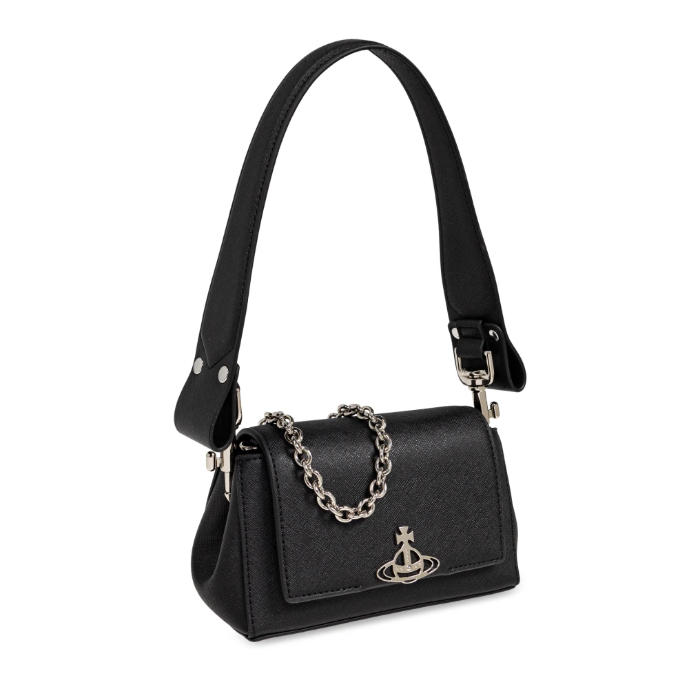Vivienne Westwood Schoudertas met logo Black Dames