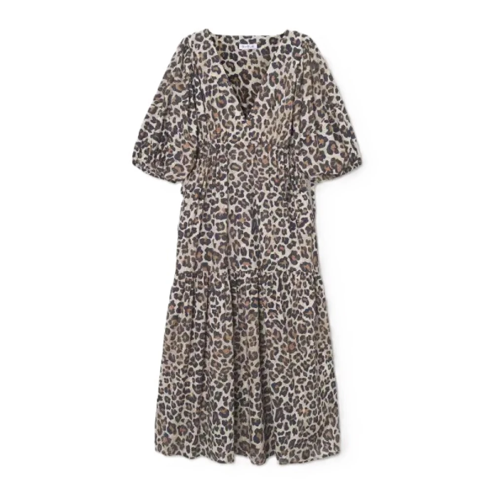 SoSUE Luipaardprint Maxi Jurk Multicolor Dames