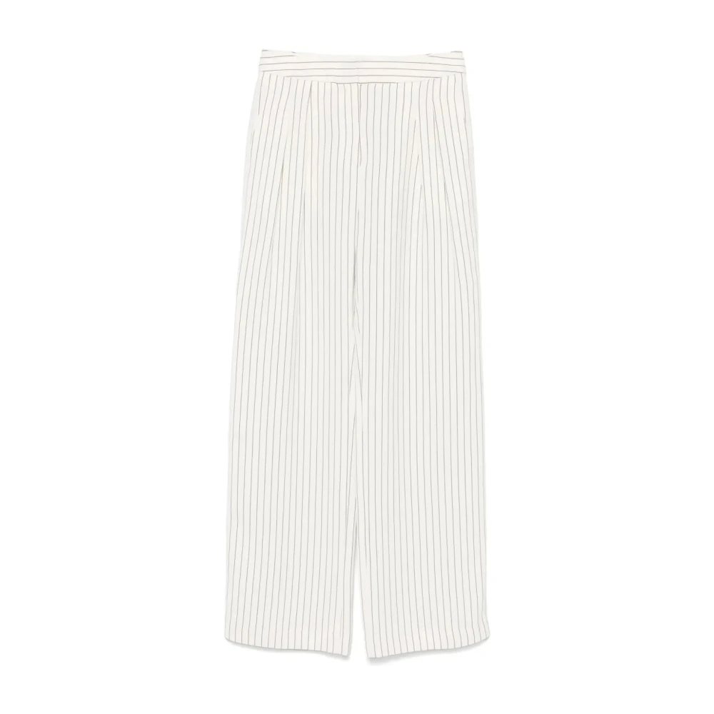 Loulou Studio Getailleerde Rechte Broek White Dames