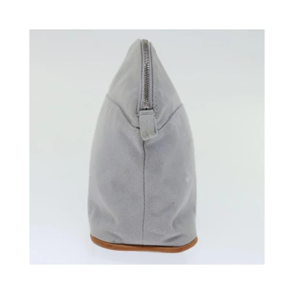 Hermès Vintage Pre-owned Cotton pouches Blue Dames