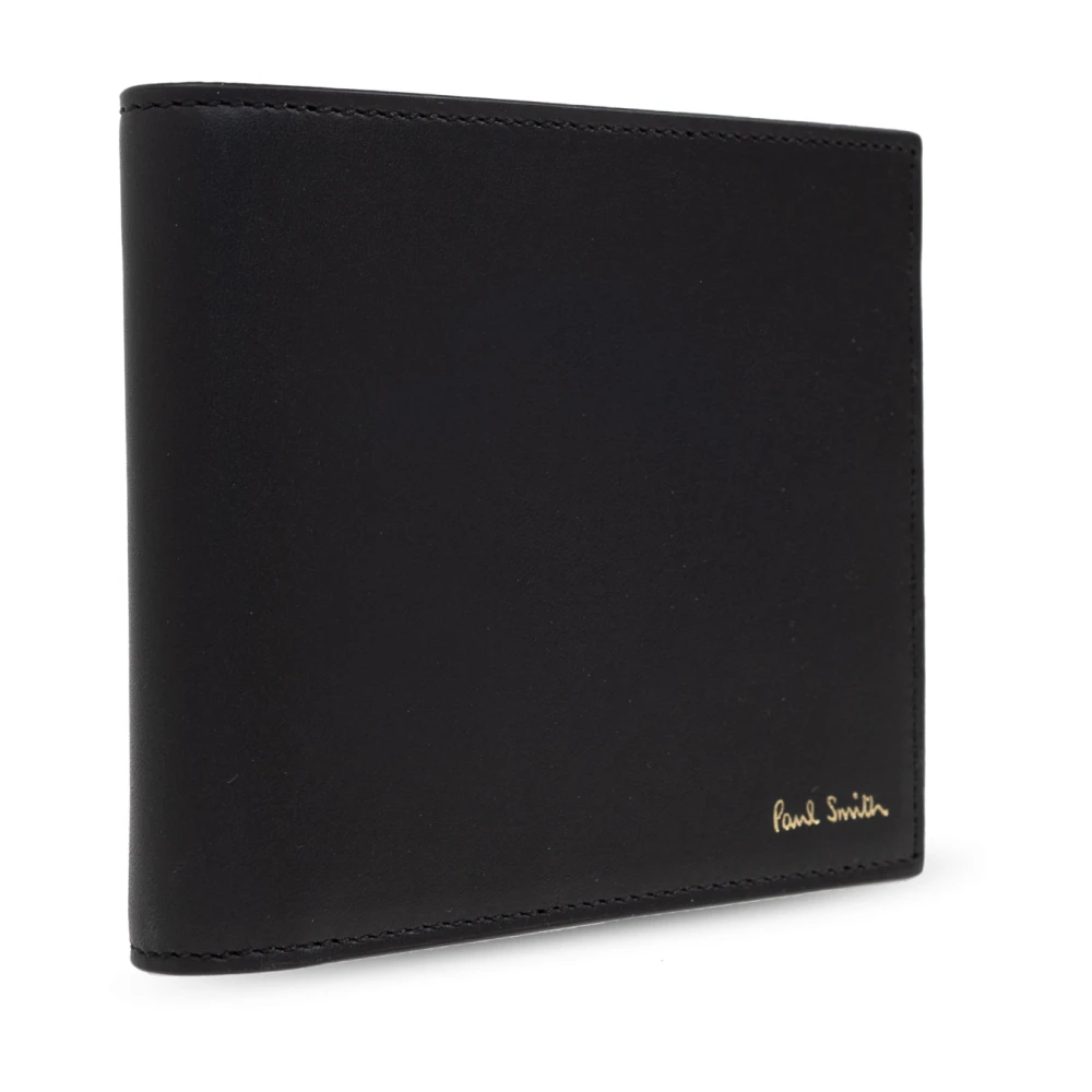 Paul Smith Opvouwbare portemonnee met logo Black Heren