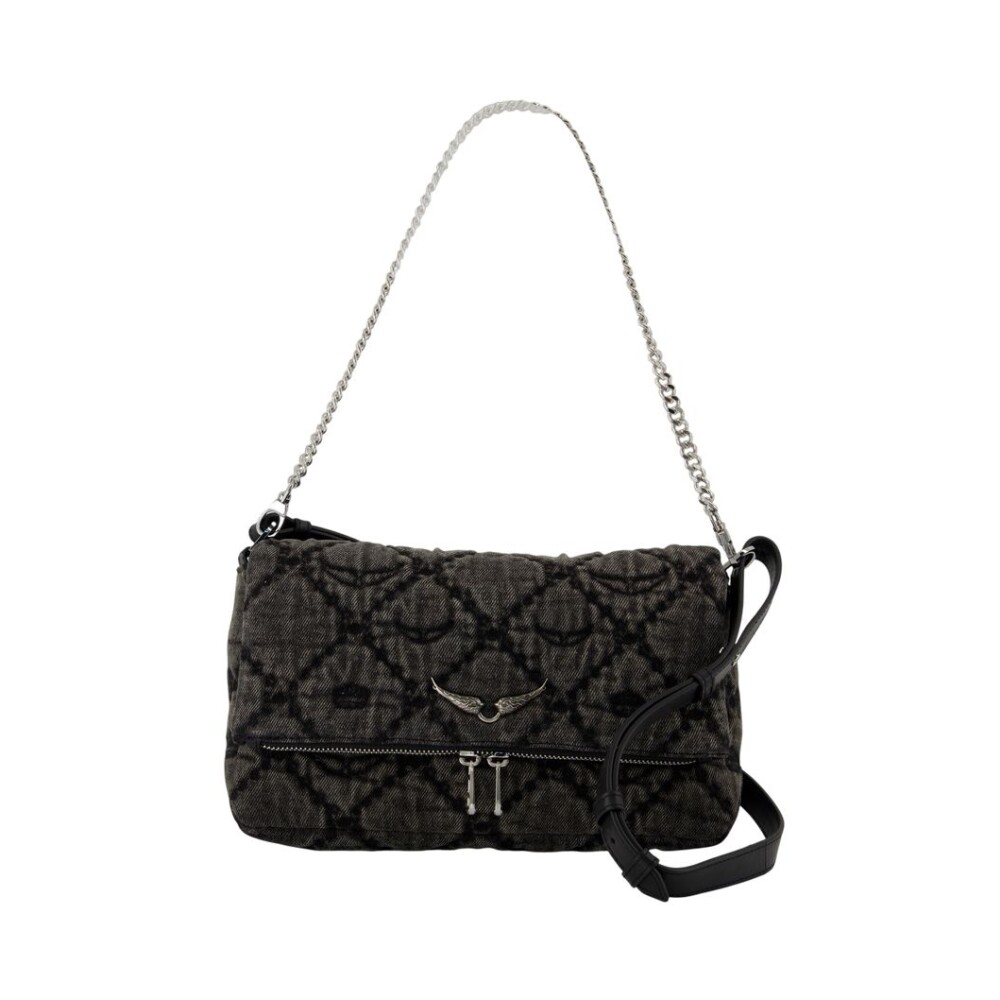 ZADIG & VOLTAIRE ショッキ スカト WWSK01604 102 Zadig & Voltaire La Flash Metal Embossed Iguana (ZVSWSN00487