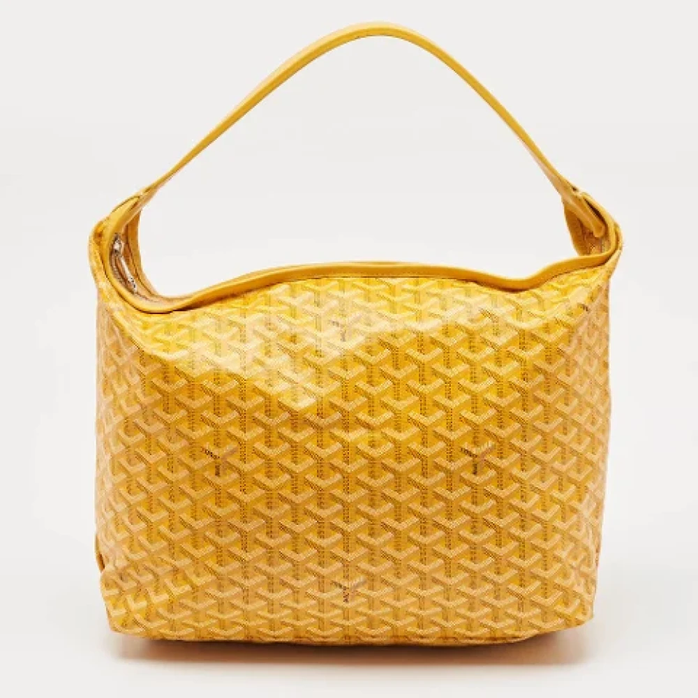 Goyard Vintage Pre-owned Canvas handbags Yellow Dames