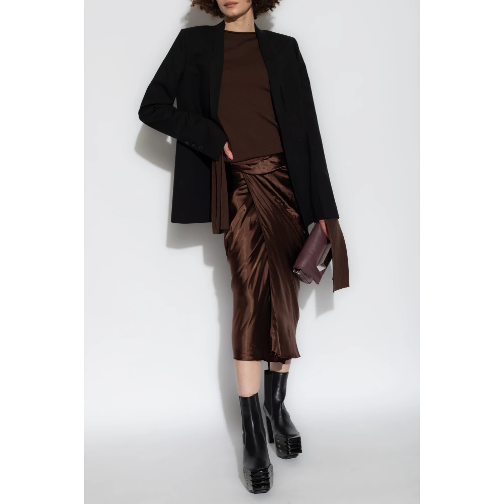 Rick Owens Fogpocket Wool Blazer Black Dames