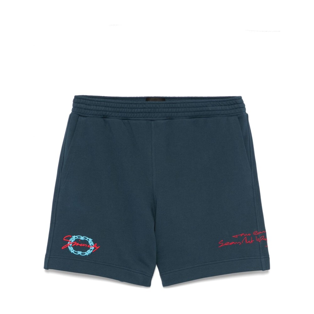 ショートパンツ GIVENCHY Women Shorts  Burmudas BW515G15V5 457 Blue Givenchy Mini Shorts in Washed Denim | Saks Fifth Avenue