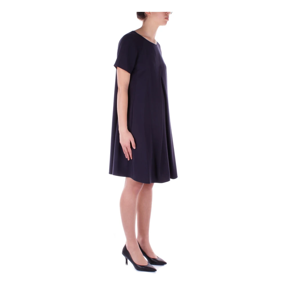 Emporio Armani Blauwe Jurk met Rits Achteraan Blue Dames