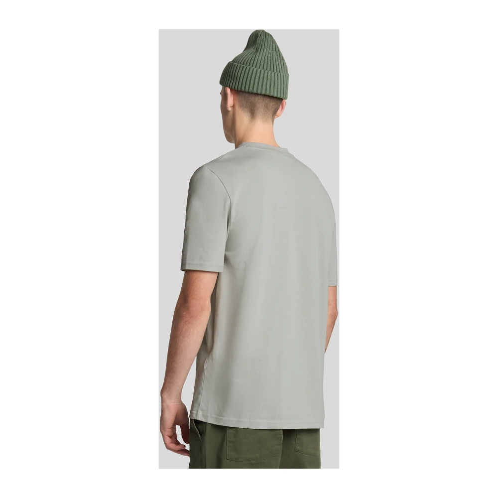 Lyle & Scott SS T-shirts Plain Pique Zak T-shirt Gray Heren
