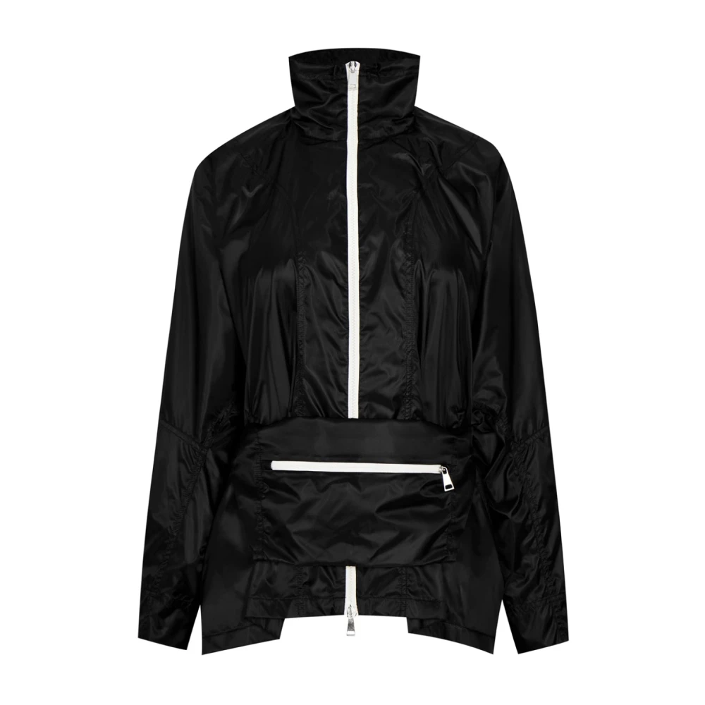 Moncler Black Light Jackets, Female, M, Moy Parka Jacket