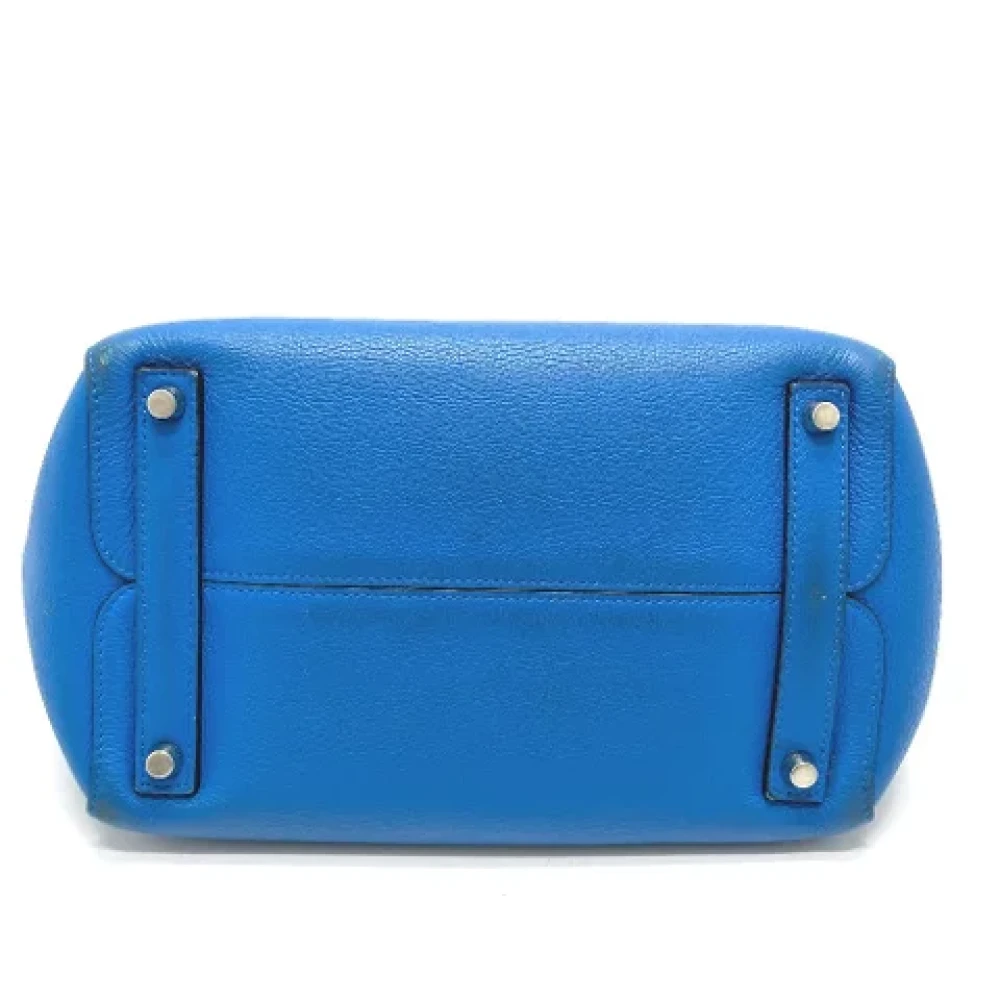 Dior Vintage Pre-owned Leather dior-bags Blue Dames