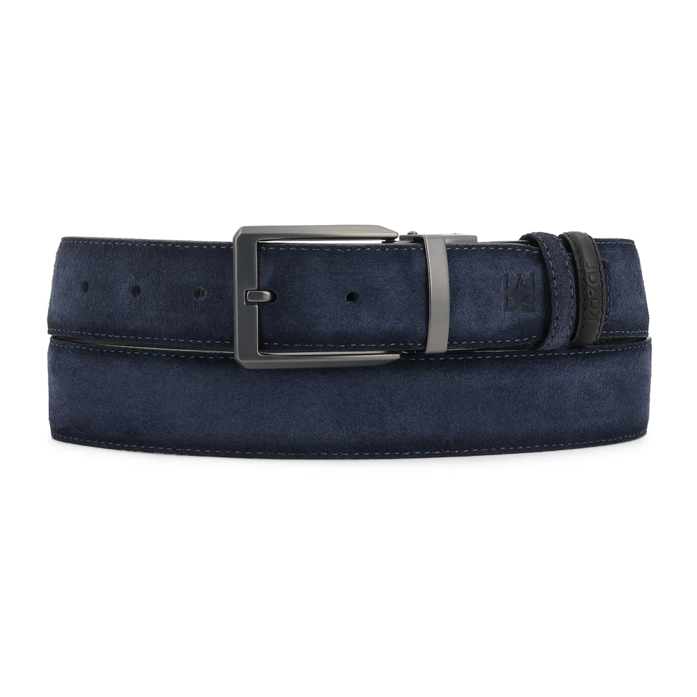 Kazar Uomo Blu - Cintura Reversibile - Accessories - 90 Cm