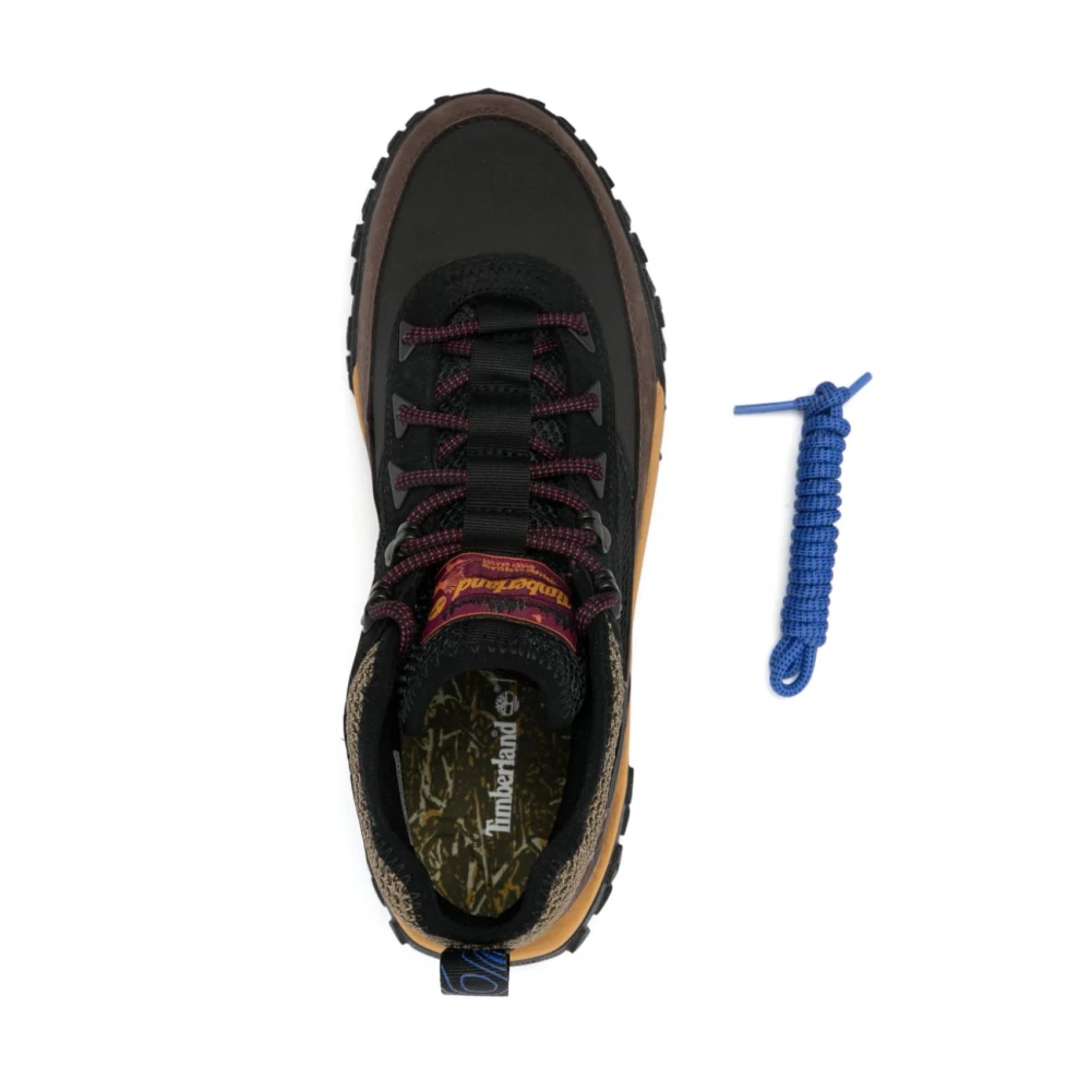 Timberland Zwarte Sneakers van Nubuck Leer Multicolor Heren