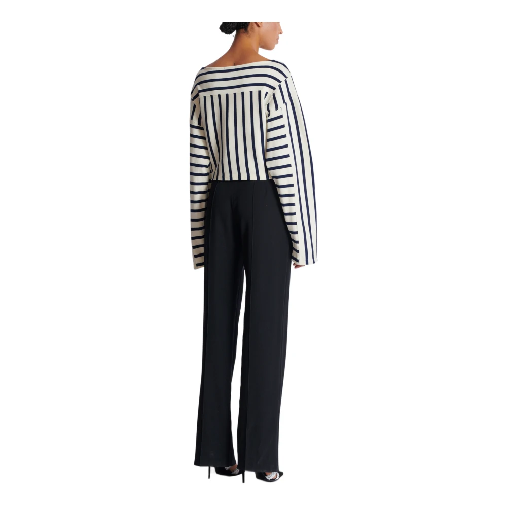 Balmain Gestreepte baseball shirt met lange mouwen Multicolor Dames