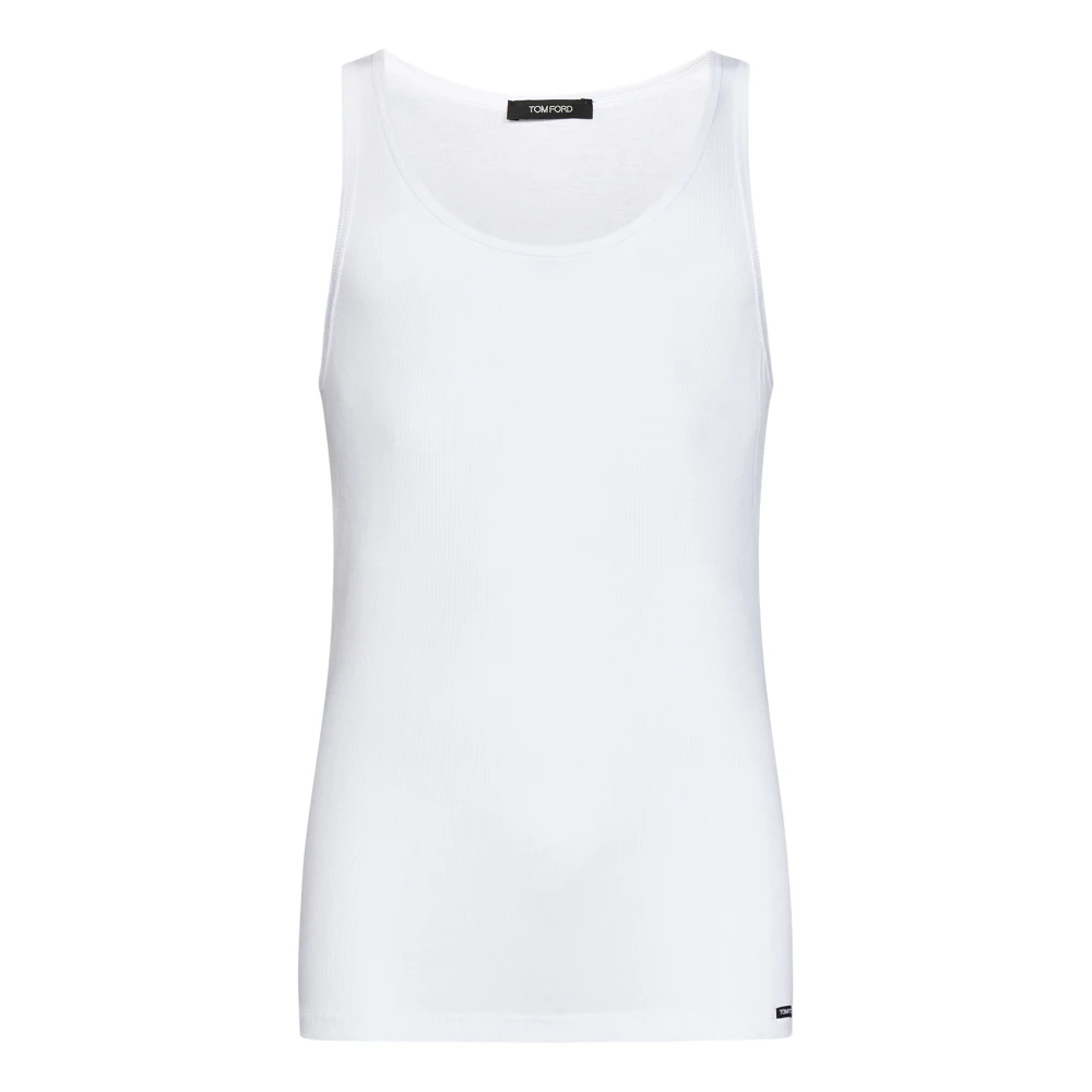 Tom Ford Mouwloze Top White Heren