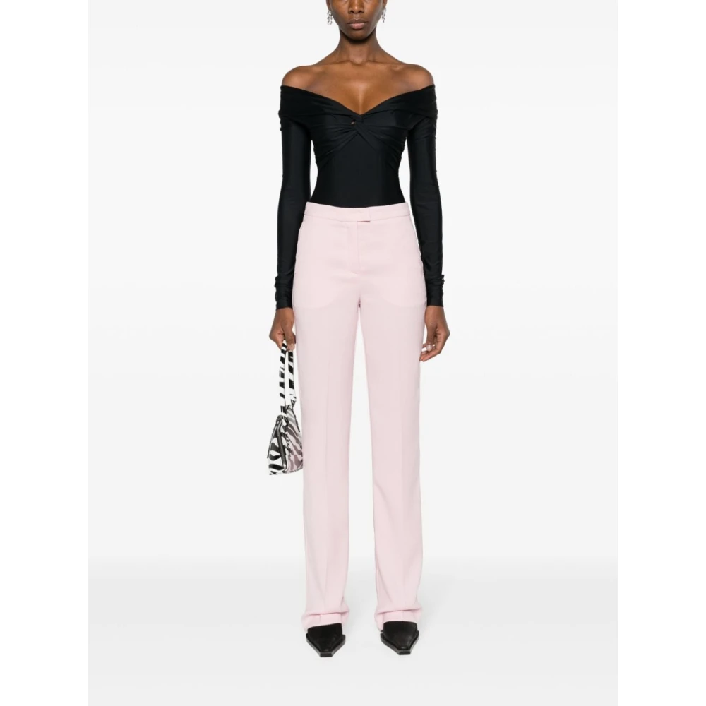 Andamane Straight Trousers Pink Dames