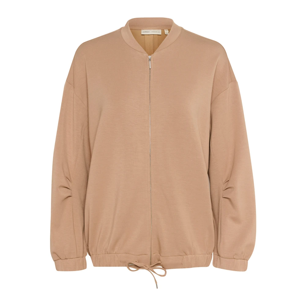 InWear Oversized Bomber Sweatshirt Tannin Beige Dames