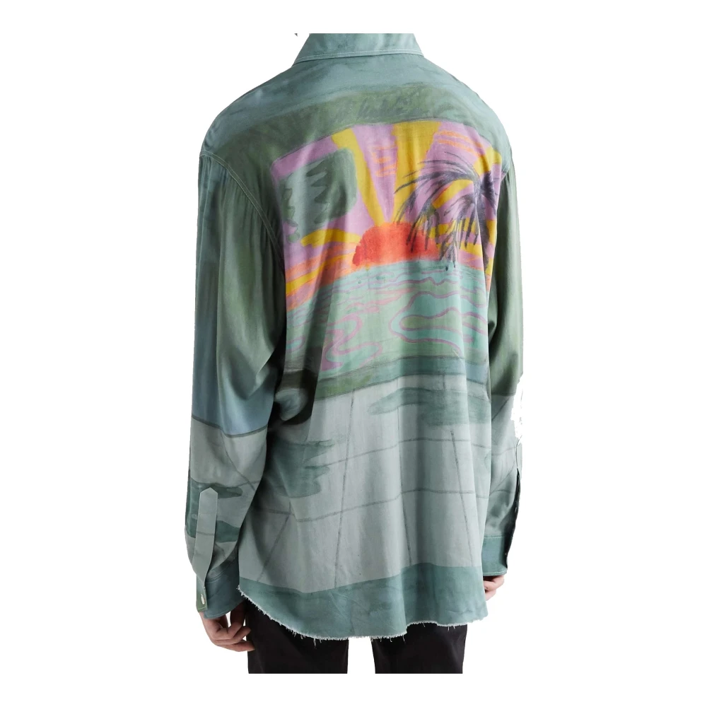 Celine Gedrukt overhemd met Tyson Reeder Print Multicolor Heren