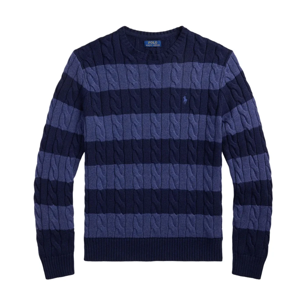 Polo Ralph Lauren Blå Bomull Långärmad Pullover Tröja
