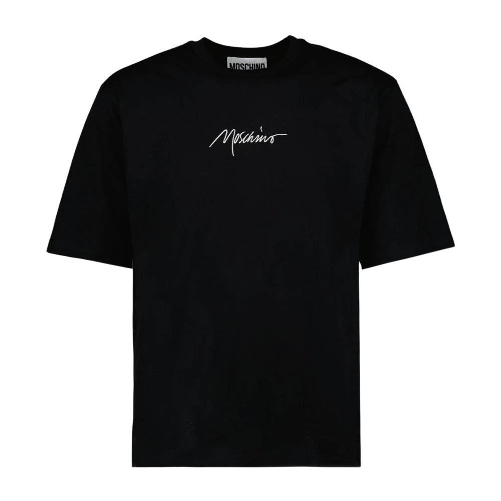 Moschino Zwart Katoen Regular Fit T-Shirt Black Heren