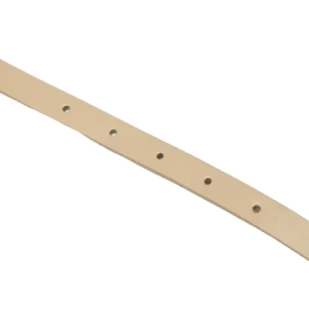 Louis Vuitton Vintage Pre-owned Leather belts Beige Dames