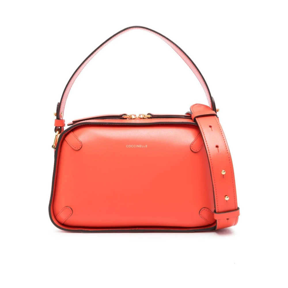 Coccinelle Rode Top Handvat Schoudertas Red Dames