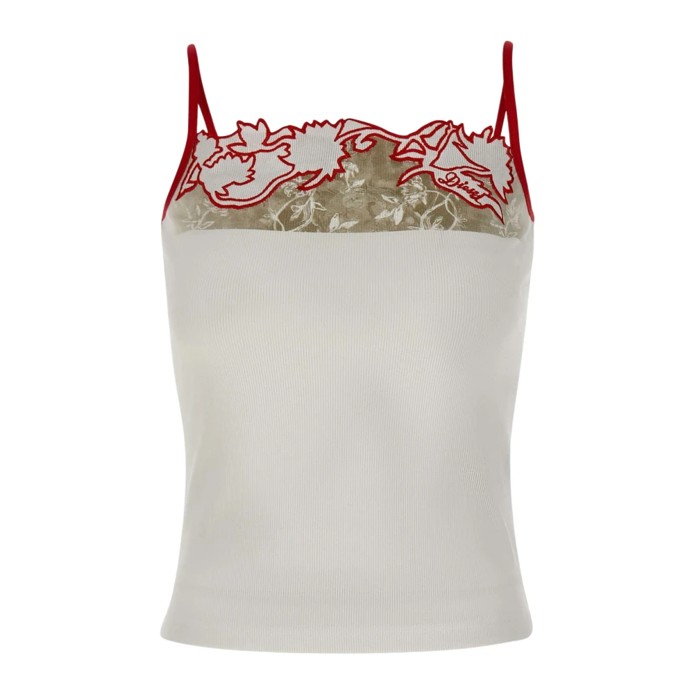 Diesel , Sleeveless Tops, Female, White, M, T-Edna