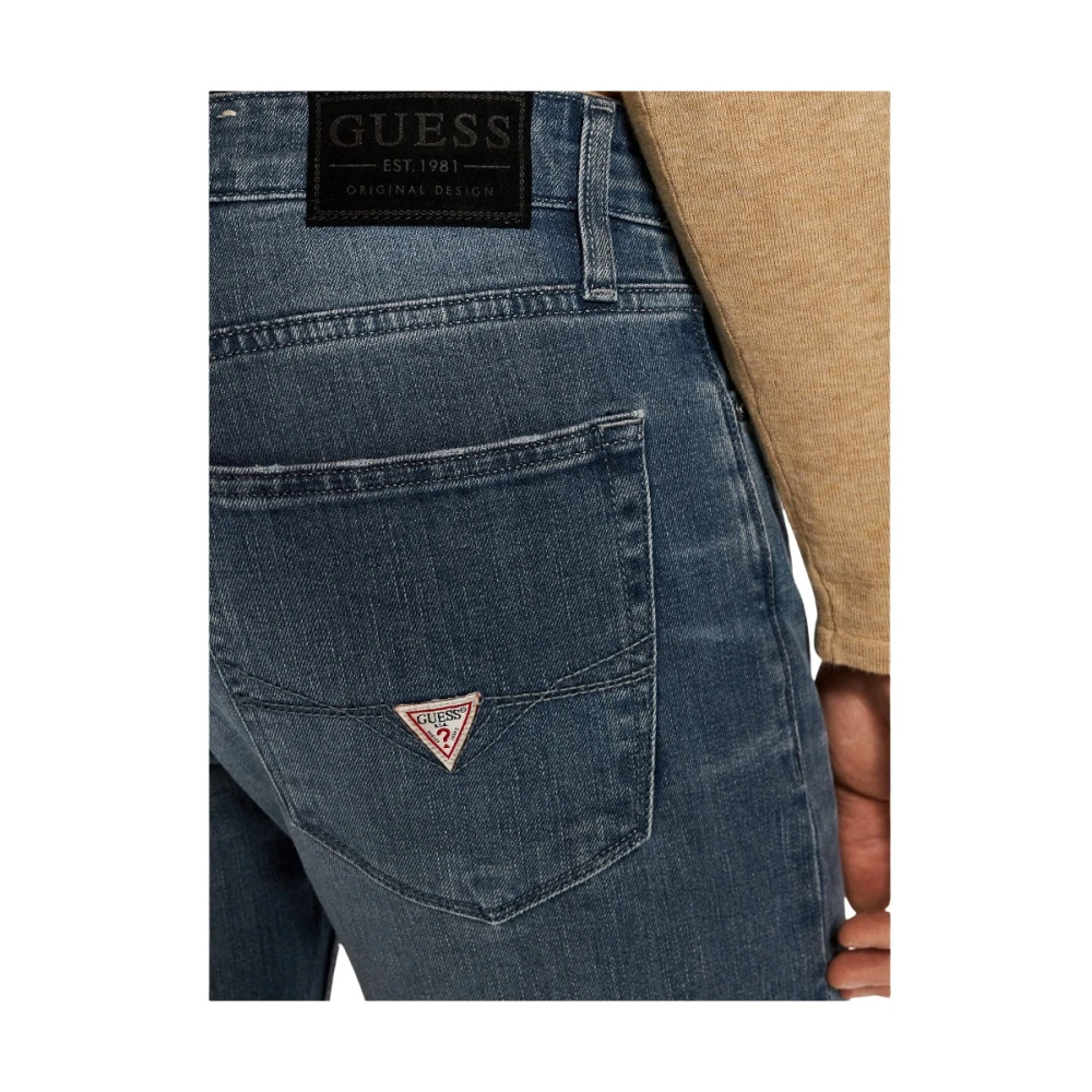 Guess Slim-fit Denim Broek Blue Heren
