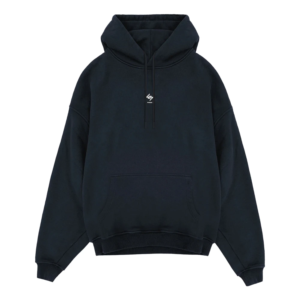 Represent Oversized Gebreide Hoodie Blue Heren