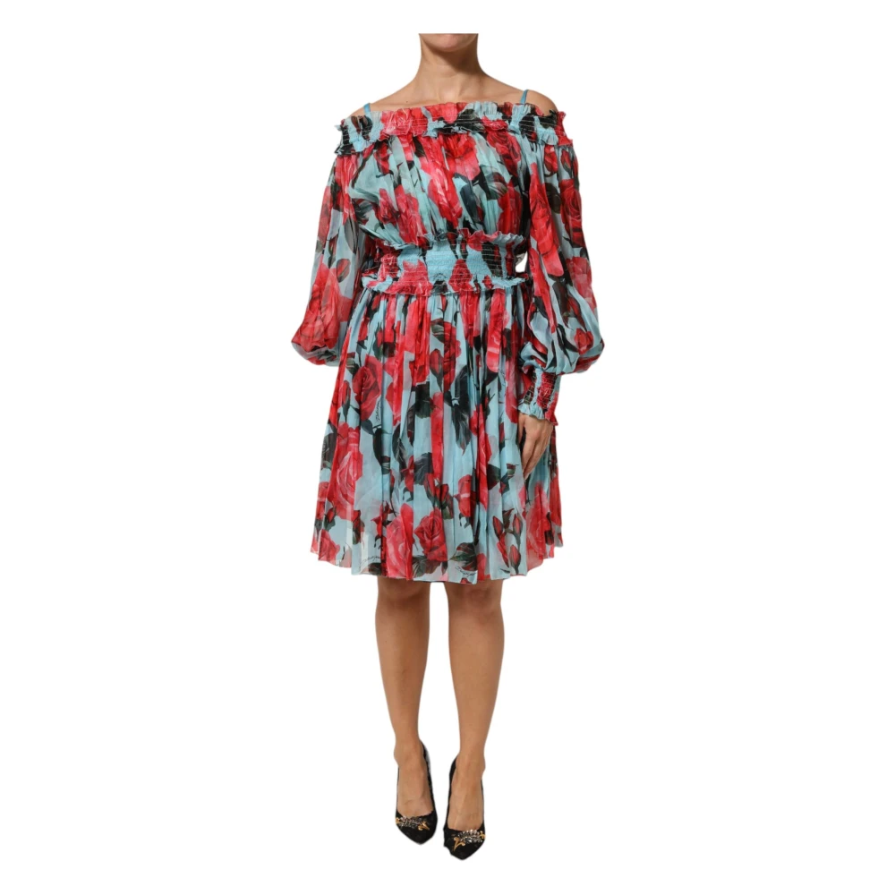 Dolce & Gabbana Women's Romantic Floral Silk Chiffon Dress