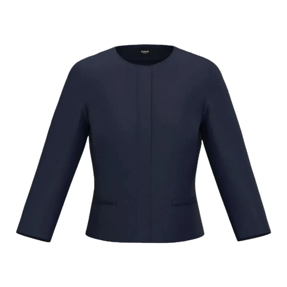 Emme DI Marella Stijlvolle jas met 100% samenstelling Blue Dames