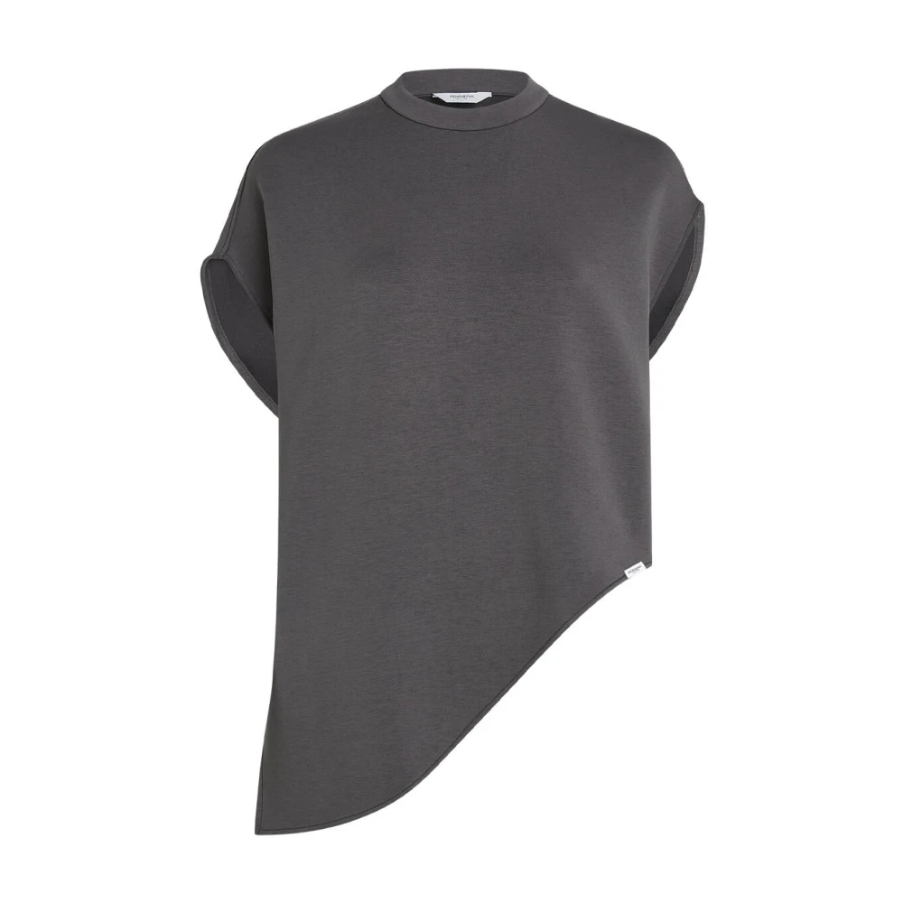 Penn&Ink N.Y Casual T-shirt met uniek ontwerp Gray Dames
