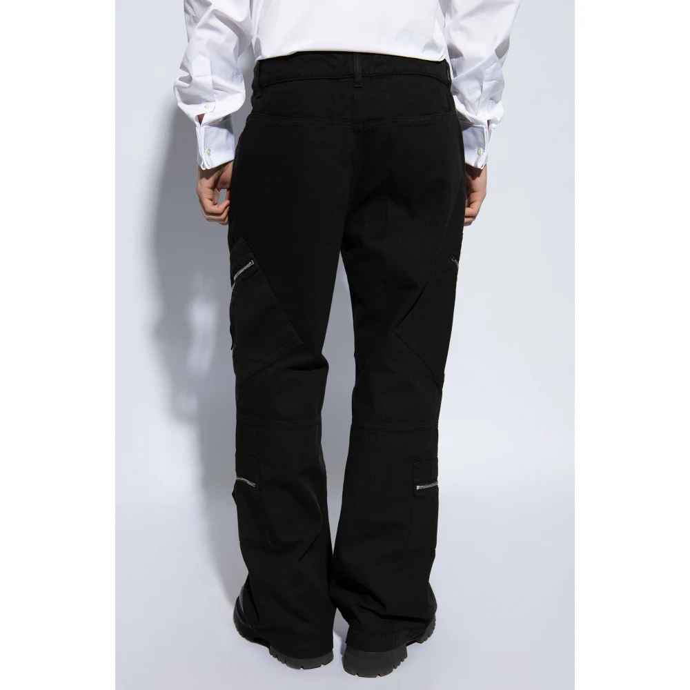 Jacquemus Bruine cargobroek Black Heren