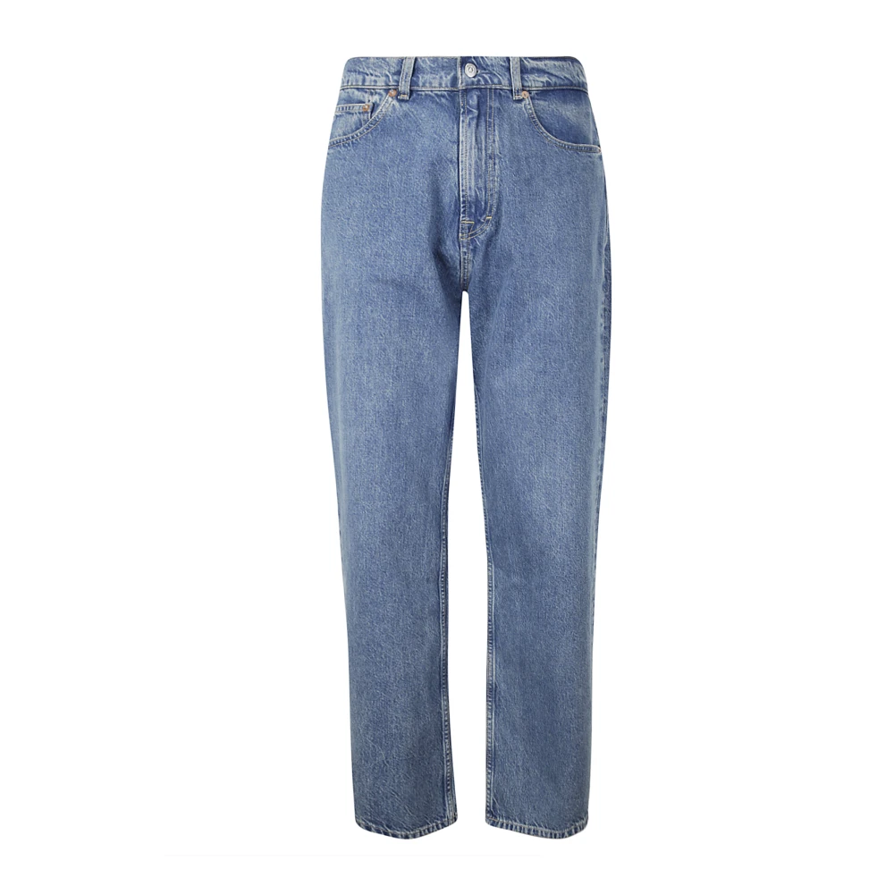 Our Legacy Straight Cotton Jeans voor Mannen Blue Heren