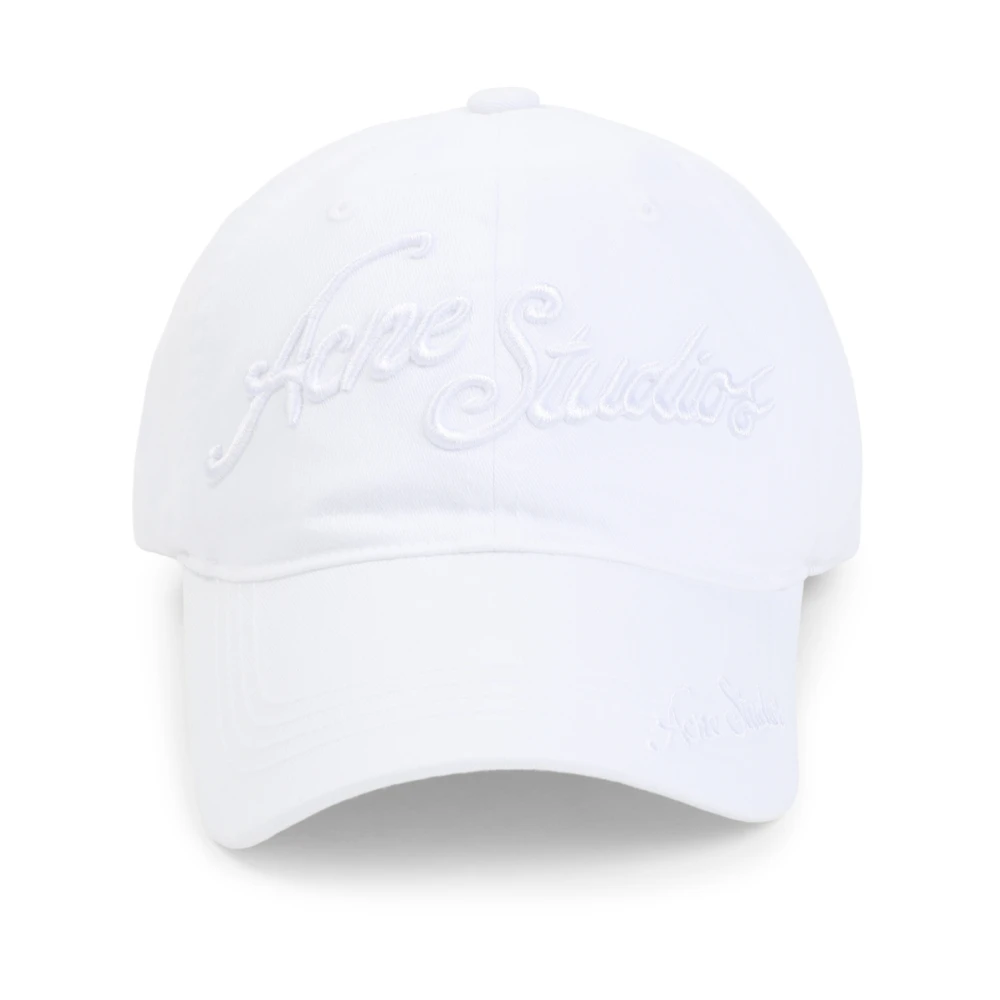 Acne Studios Unisex White Logo Cap