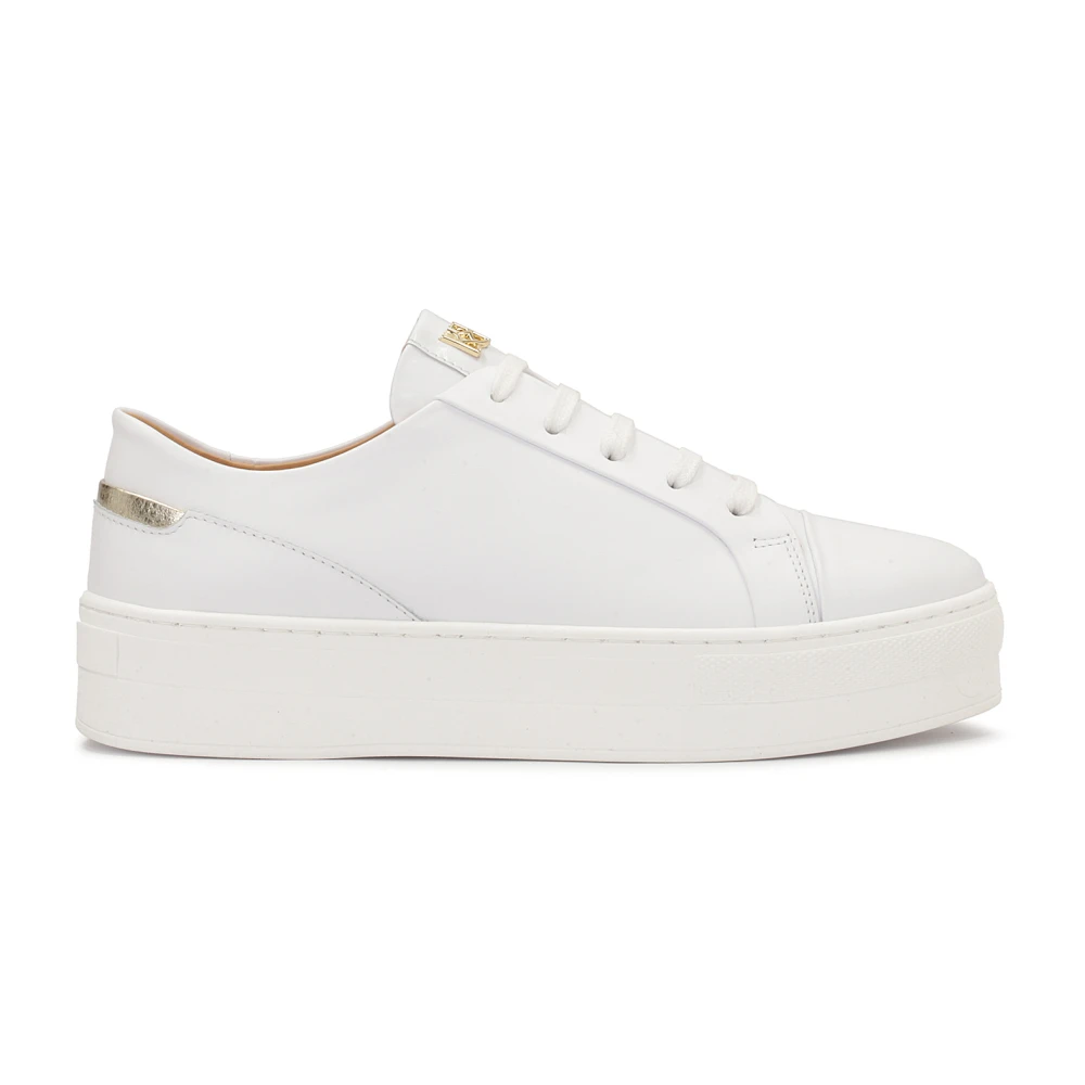 Kazar Leren sneakers met gouden elementen Dames Schoenen Wit
